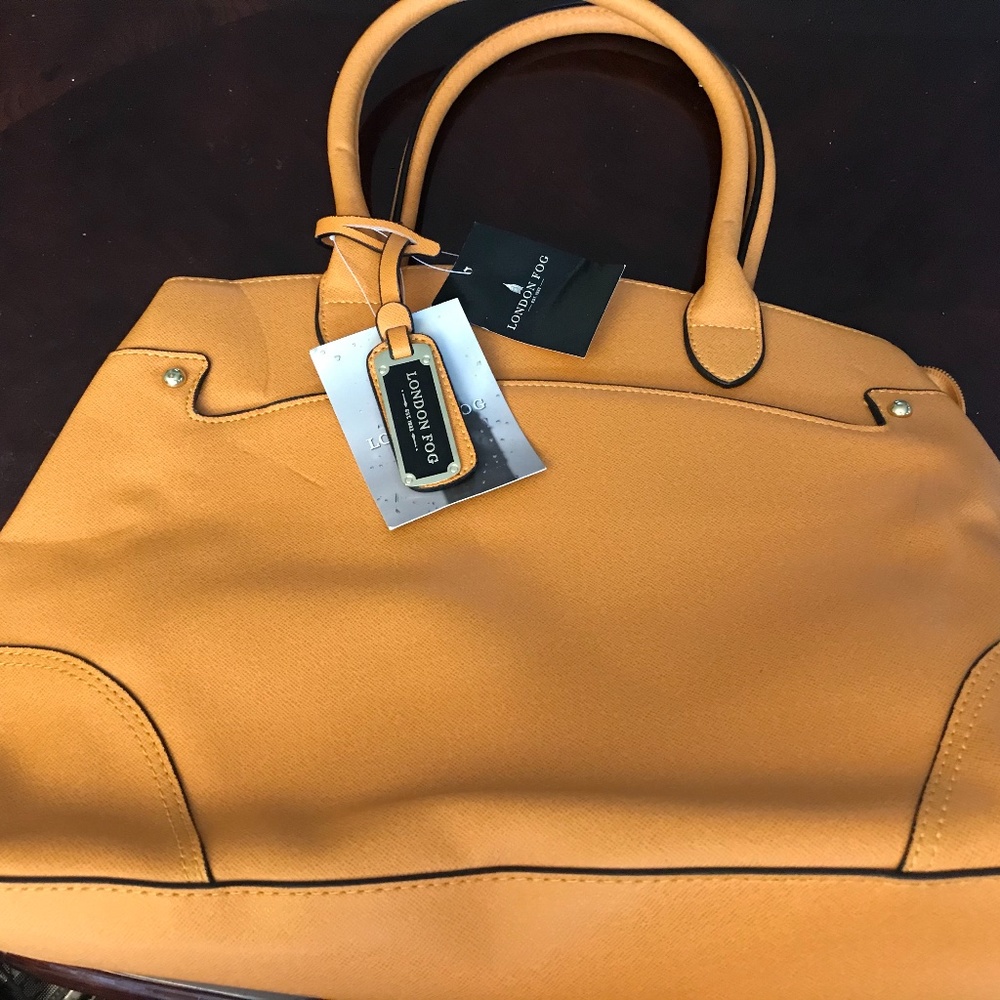 London Fog Purse Mustard Yellow Large New